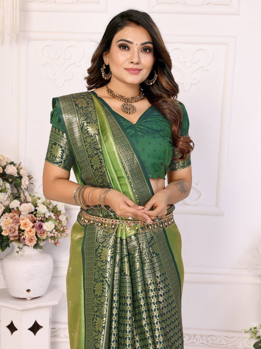 Siitara - Pista Royale Eshwari silk saree - Siitara