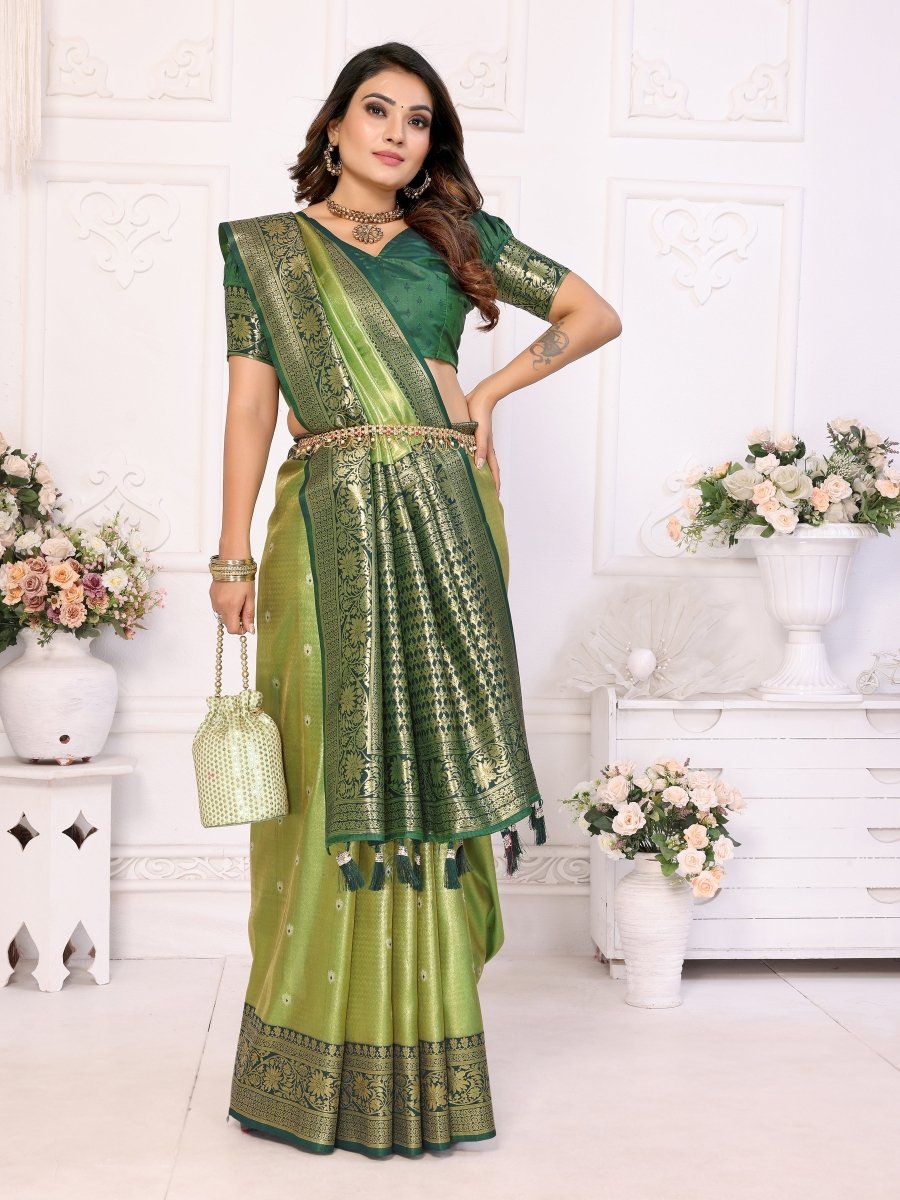 Siitara - Pista Royale Eshwari silk saree - Siitara