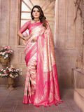 Siitara - Rani Gulab Chaturi Banaras Silk saree - Siitara