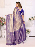 Siitara - Royal purple Eshwari Silk Saree - Siitara