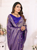 Siitara - Royal purple Eshwari Silk Saree - Siitara